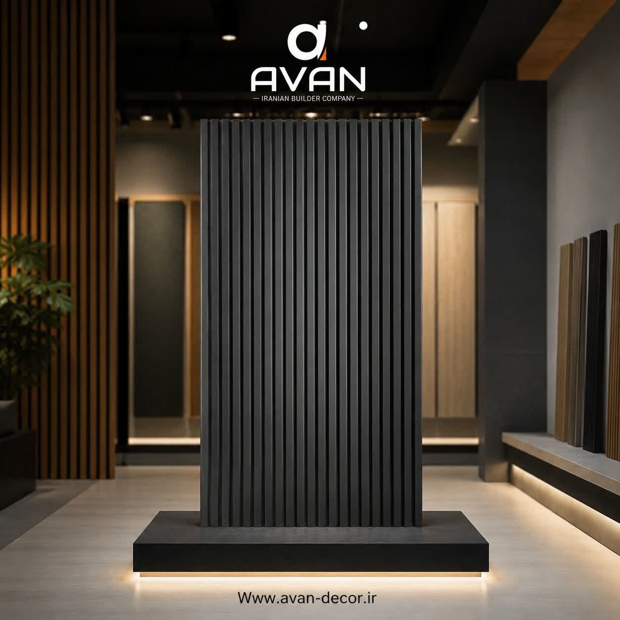 پنل ترمووال ام دی اف (MDF) مشکی
