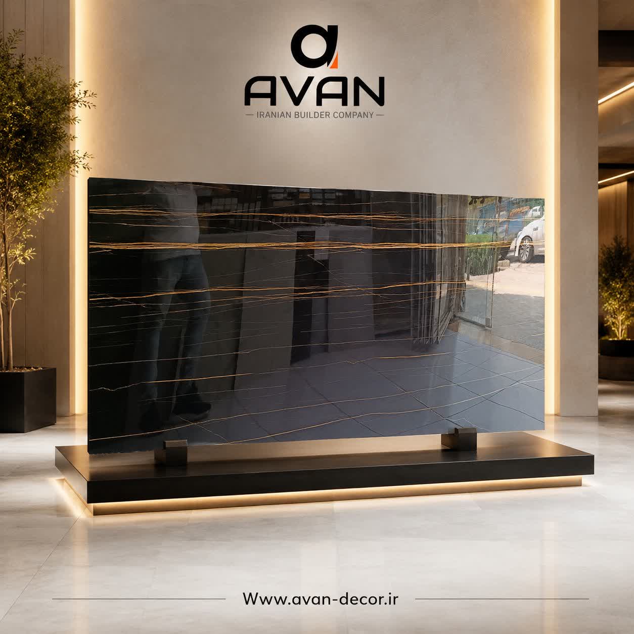 ماربل شیت مدرن مشکی طلایی