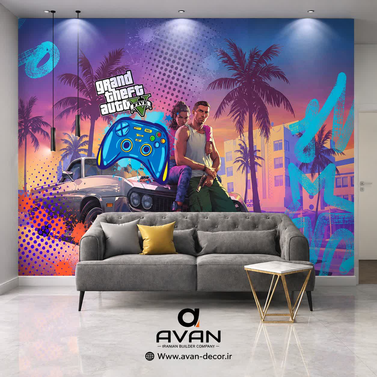 پوستر دیواری طرح Gta V
